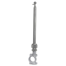 Motorcycle Flag Pole Stainless Steel Detachable Holder Rear Luggage Rack Mount Chrome Finish For Riding Touring Parades
