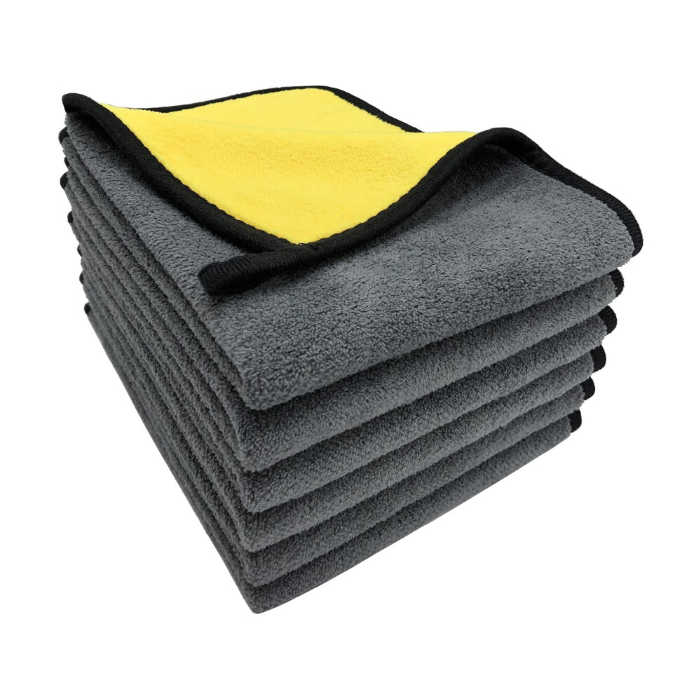 6Pcs Microfibre Car Cleaning Cloths Lint Super Absorbent Towels For Touran 20152025 9450606557612