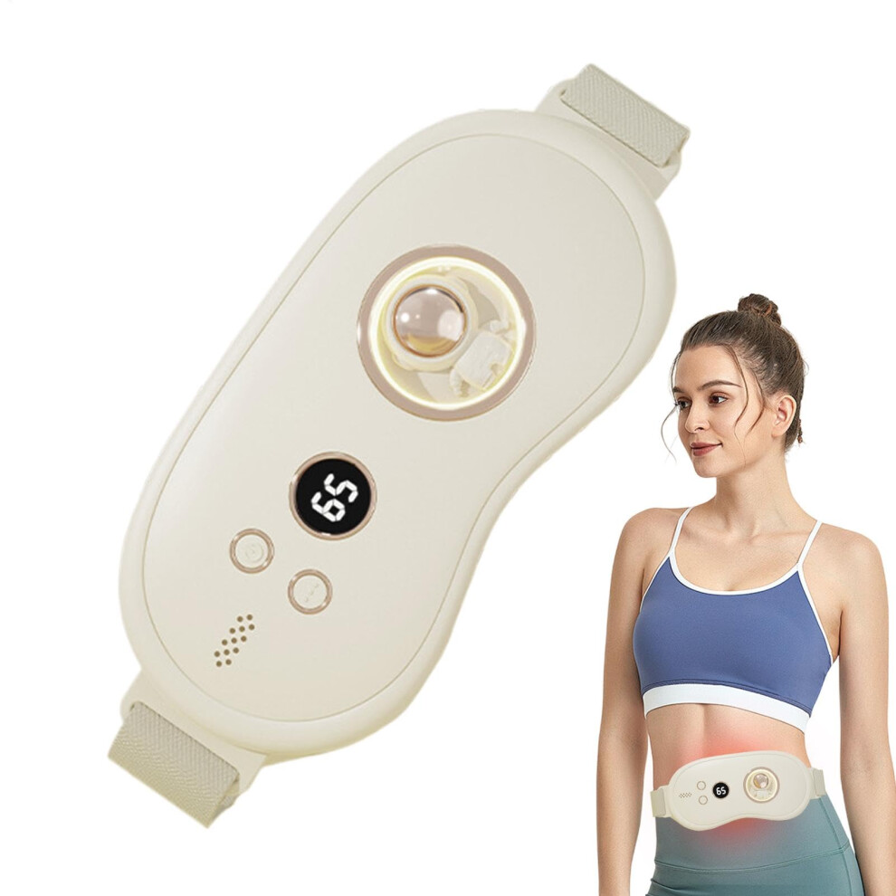 Cordless Menstrual Heating Pad with LED Temperature Display, Fast Heating Belt for Period Pain Relief