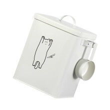 Airtight Pet Food Storage Container Sealed Dog And Cat Food Bucket With Durable Material Easy To Clean 1 Set