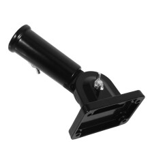 Adjustable Black Aluminum Flag Pole Bracket and Holder for Outdoor House Wall Mount
