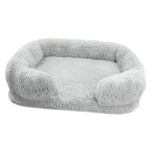 Hondenpuppybed Antislipbasis Afneembare-Lichtgrijs XL-formaat