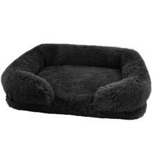 Hondenbed Zacht en comfortabel Thikcen-Zwart XL-formaat