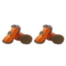 Hondenschoenlaars Antislip Duurzaam Anti-vuil Puppy-Oranje 4