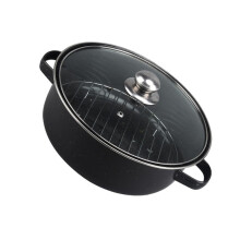 Cast Iron Roasted Sweet Potato Pot for Home Cooking and Chestnut Roasting with Kitchen Flue