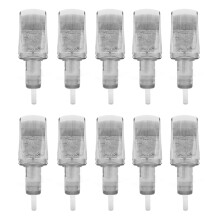 Cartouches d'aiguilles pour microblading, conception souple anti-vibration, surface polie, fluide coloré, dispositif anti-reflux d'air, 0,35 mm