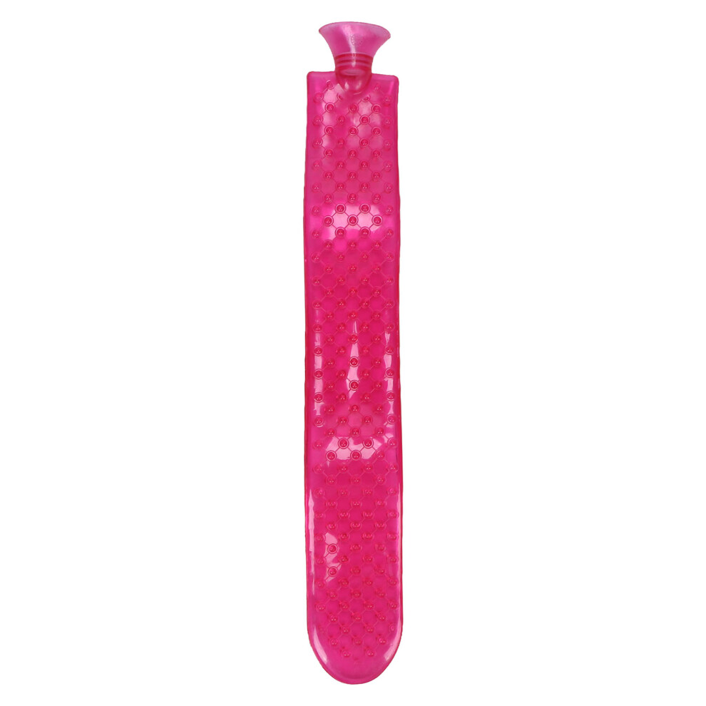 Red Pain Relief Hot Water Bottle, Translucent Rose Large Capacity Bag With Leakproof Design For Soothing Comfort & Hot And Cold Therapy For Daily Use
