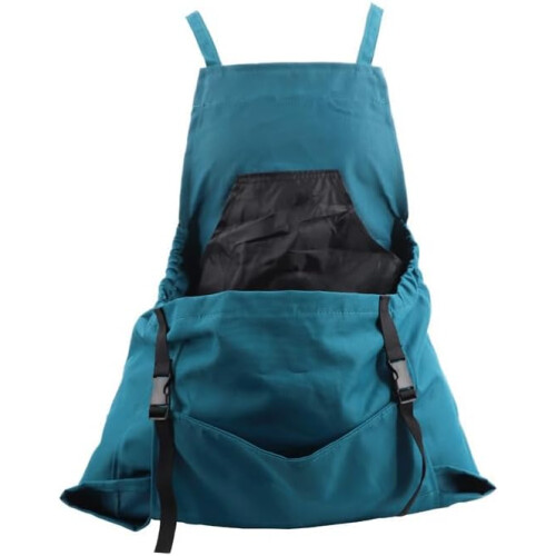 Gardening Apron with Large Picking Pocket, Quick Release Backpack Straps, Tool Storage Green 2