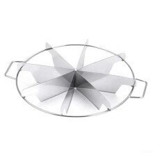 Stainless Steel Cake Cutter and Pizza Slicer for Precise Even Portions, 6 7 8 or 9 Equal Pieces