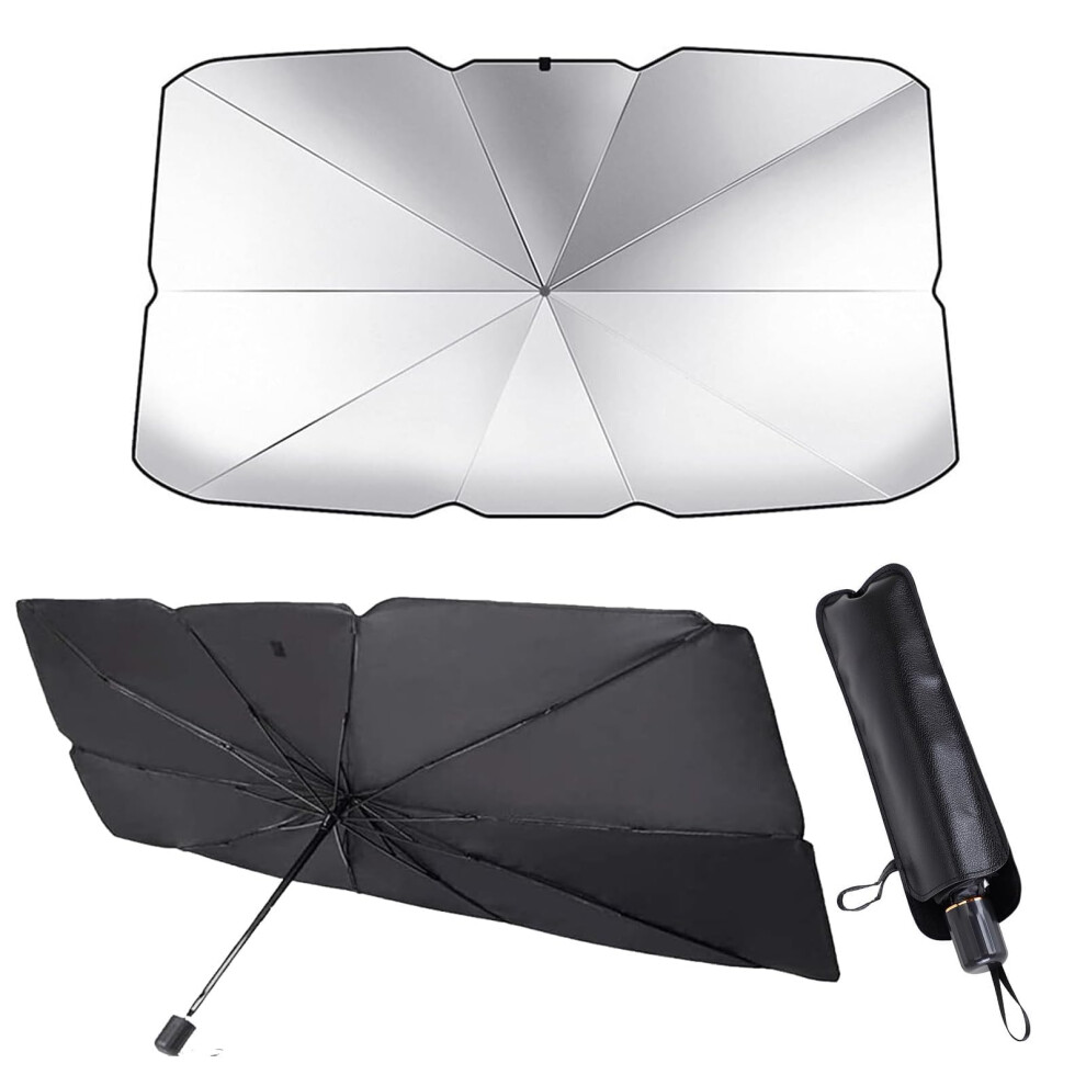 Car Windshield Sun Shade Umbrella For Audi A4 20172021 Uv Heat Block Foldable Front Shade 9187378641446
