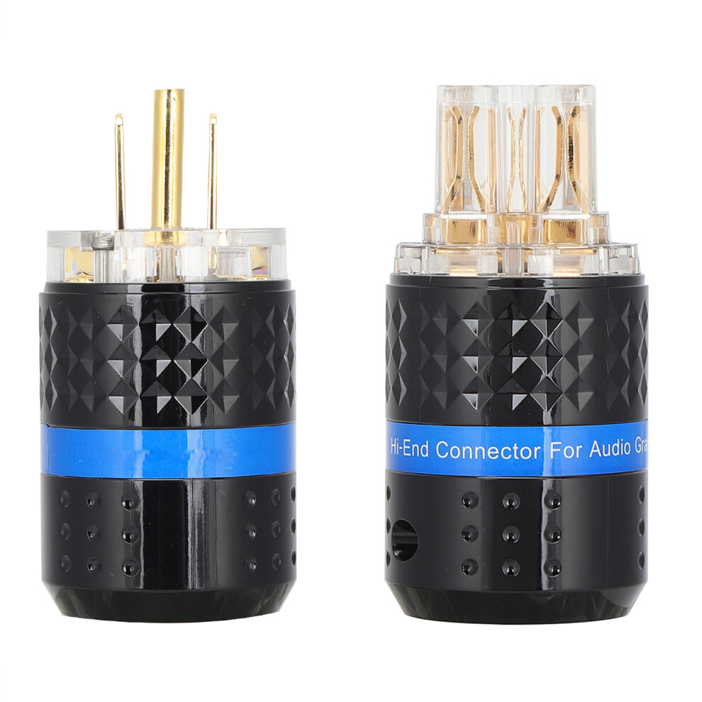 Audio Grade Power Connector Pure Copper Gold Plated Strong Anti-Oxidation Power Plug Connector With Premium Conductivity Secure Connectivity For Diy 9169997937841