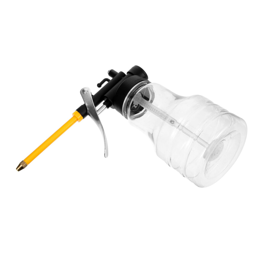 Oil Pump Oiler With Adjustable Hose Angle, Transparent Manual Oil Dispenser For Automotive And Workshop 9094768575963