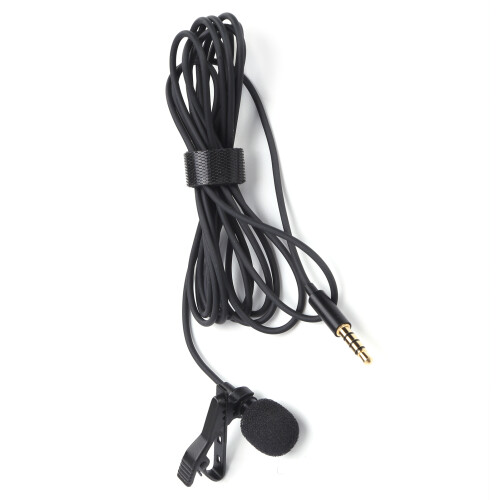 Mini Portable Wired Lavalier Microphone Clip On Lapel Lav Mic for Broadcasting 2