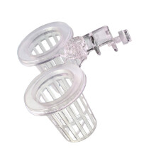 Water Plant Holder with Clip for Water Flowers-Fixed double cup