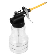Transparent Long Spout Oil Can Pump Oiler for Cars Motorcycles, Large Capacity Durable Design
