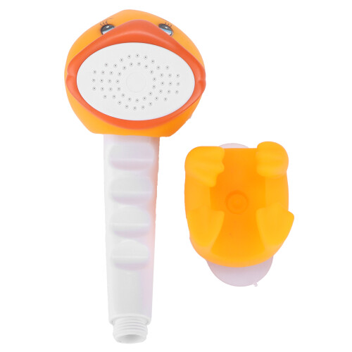 Shower Sprayer Cartoon Design Universal Interface Durable Material Parent Child Interactive Suction Cup Mount Bath Tool For Kids 1