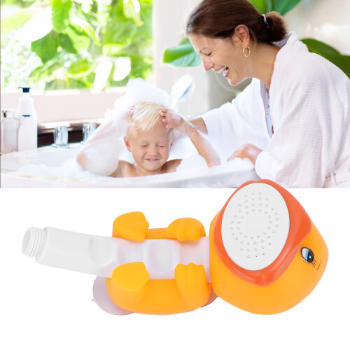 Shower Sprayer Cartoon Design Universal Interface Durable Material Parent Child Interactive Suction Cup Mount Bath Tool For Kids 2