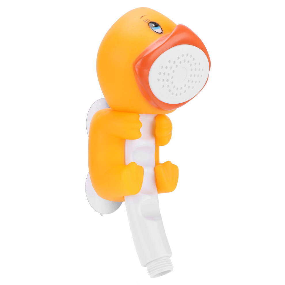 Kids Shower Head Cartoon Design Durable Material Suction Cup Mount Handheld Shower Sprinkler Universal Interface For Bath Time Fun