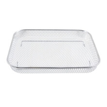 Stainless Steel Oven Air Fryer Basket with Large Capacity Crisper Tray for Baking and Grilling