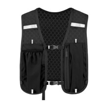 Running Hydration Vest Black Women's 15.75x11.81 Inches Lightweight Bladder Phone Pocket