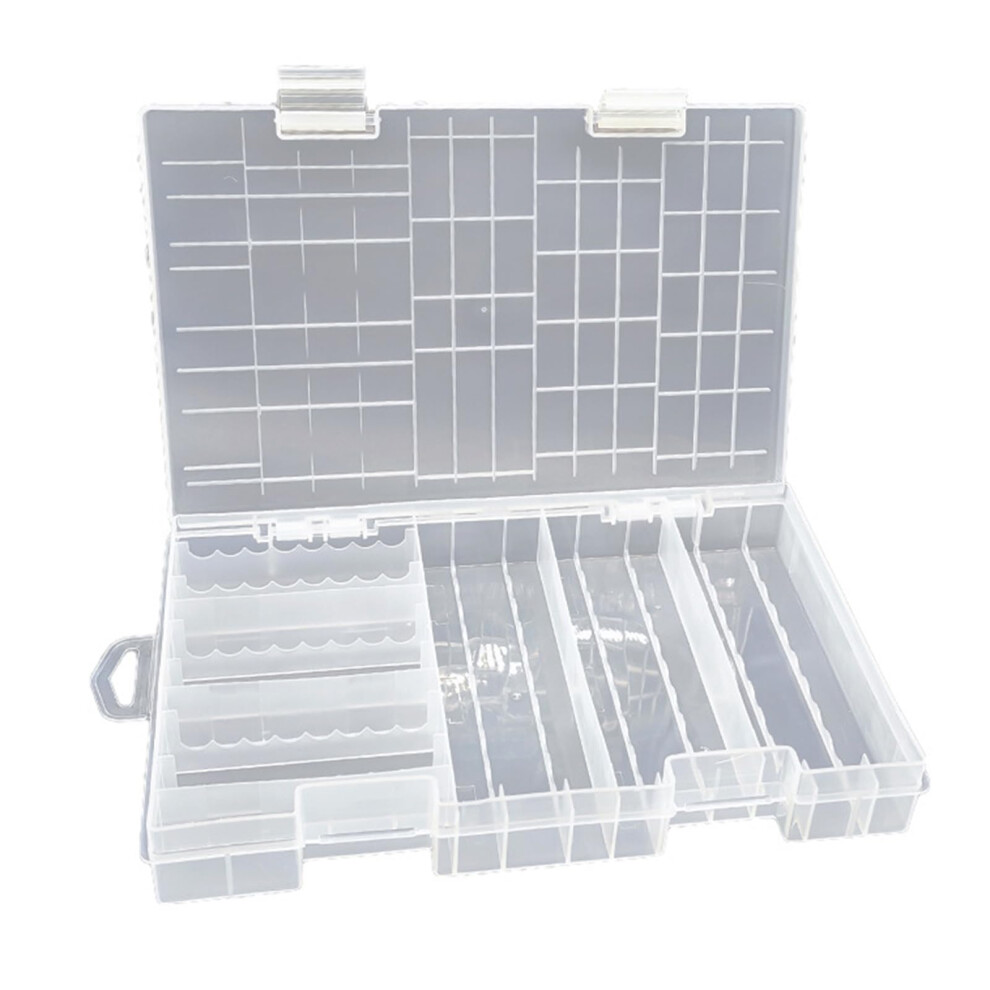 3A Battery Storage Solution Container Compatible With Aa And 3A Batteries Secure Closure Clear Lid 9187378642191