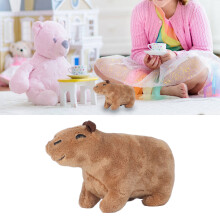 Süßer 17 cm Plüsch-Kapybara Kuscheltier, weiches Cartoon-Hamster-Spielzeug für Kinder