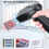 Scanner de codes-barres USB U2 2D/QR, IP54, noir et orange 4