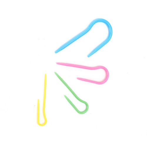 Curved Crochet Hooks 80Pcs U Cable Needles 4 Sizes Smooth Durable for Knitters 2