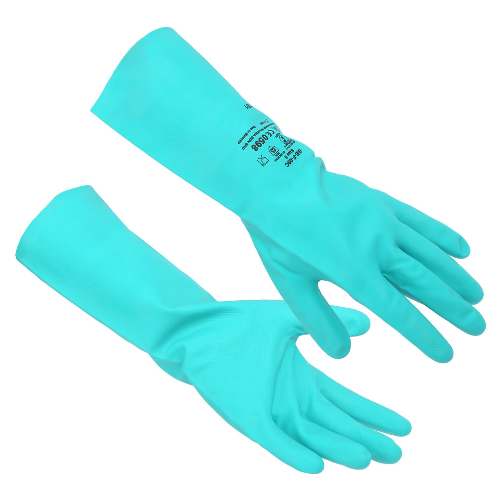 Chemical Resistant Nitrile Gloves M 3.15X3.54in Gardening Industrial Protection 7651377697206