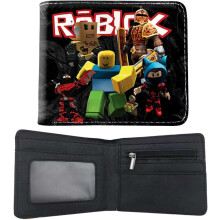 Anime Cartoon Character  Leather Wallet Bifold Short Wallet With ID Window Coin Card Holder Travel Purse