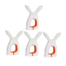 Windproof Clothes Clips Rabbit Ear Design Plastic Quilt Fixing Clamps for Laundry Outdoor 4pcs
