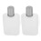 Elegant Fine Mist Atomizer, 2 τεμάχια 30ml ματ διαφανές μπουκάλι αρώματος που αποτρέπει τις 3