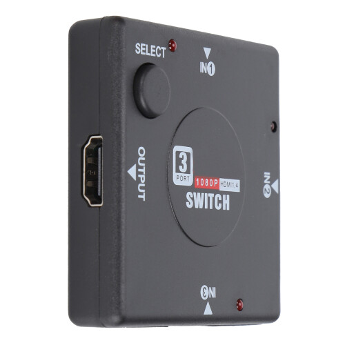 SKYSTB sélecteur HDMI 3 entrées, 1 sortie, 1920x1080p, 2,5 Gbps