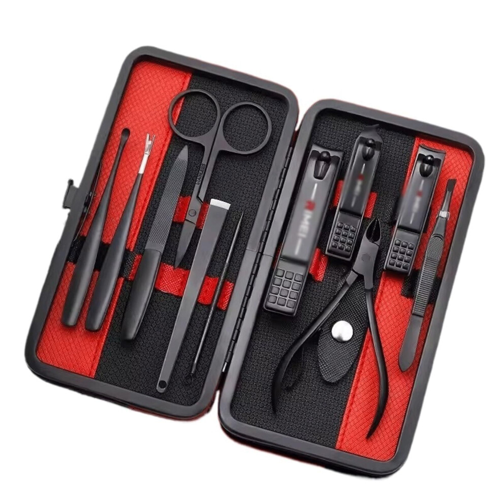 Nail Clipper Set 11 Piece Stainless Steel Manicure Pedicure Kit for Travel Grooming