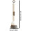 Kitchen Scrub Brush with 360 Rotating Head, Refillable Long Handle Dish Scrubber for Pots and Pans 4