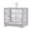 Breathable Bird Villa Cage Spacious Ventilated Birdcage-Gray 1