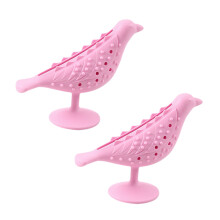 Dog Slow Eating Habits Training Feeders Food Puzzle Bird-Pink