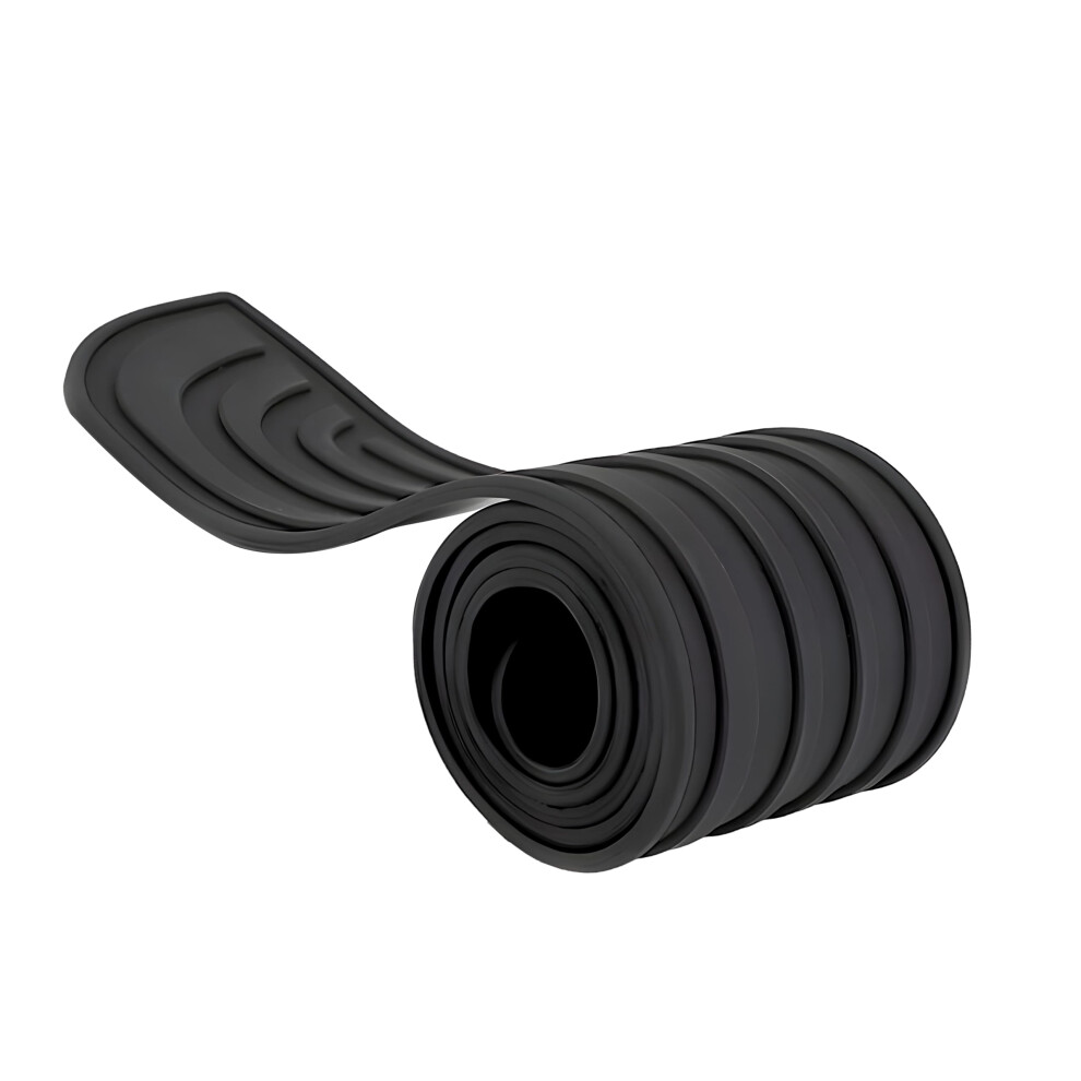 Universal Rubber Car Bumper Protector Antiscratch Rear Guard Strip For Suv And Truck Black 9199774298070