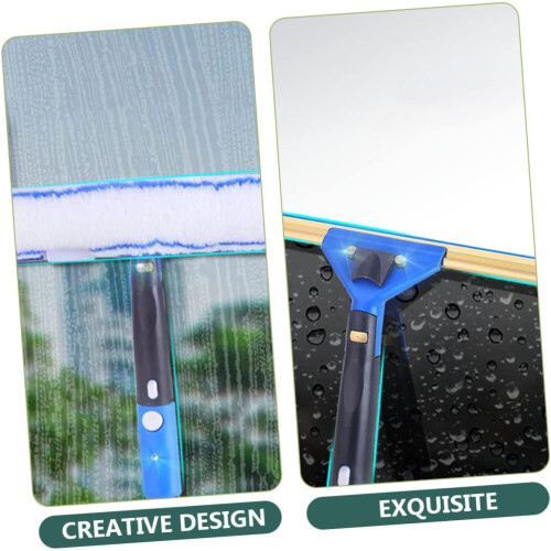 Extendable Window Squeegee with Microfiber Pad for Car Windows, Mirrors and MultiSurface Cleaning 1