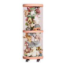 Stuffed Animal Storage Tube with Dustproof MultiLayer Plush Toy Organizer and SpaceSaving Vertical Design