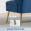 Homcom (Blue) HOMCOM 2 Seater Sofa, Small Sofa with Wing Back, Thick Seat 6