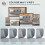 Homcom (Grey) HOMCOM 2 Seater Sofa, Small Sofa with Wing Back, Thick Seat 7