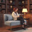 Homcom (Grey) HOMCOM 2 Seater Sofa, Small Sofa with Wing Back, Thick Seat 9