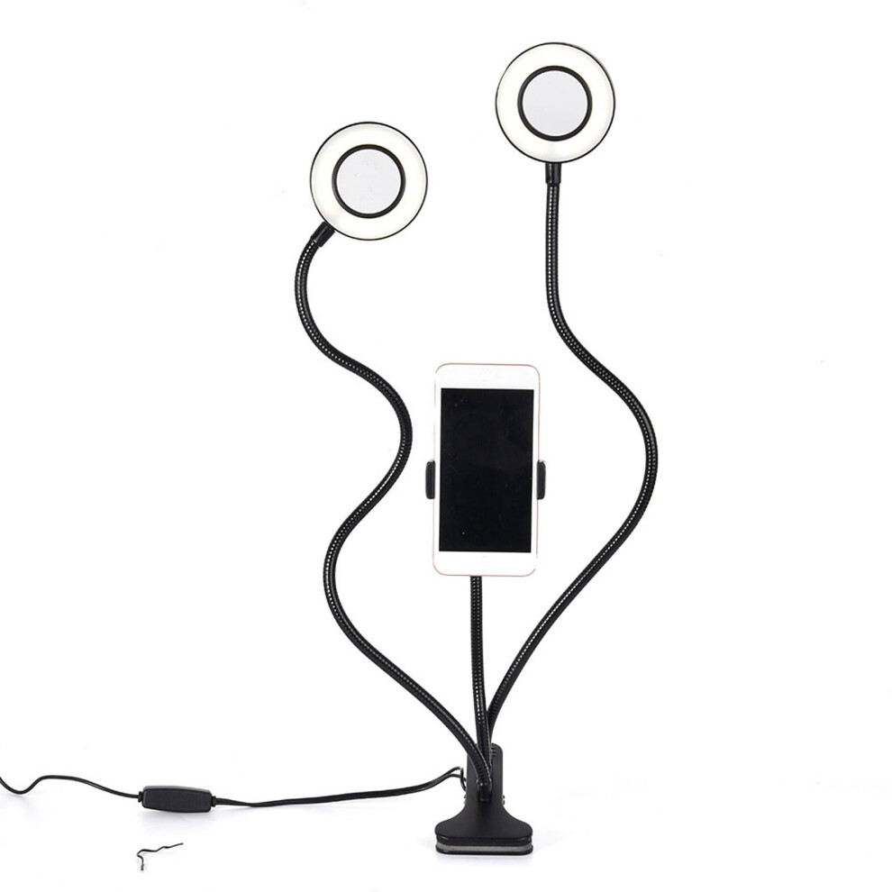 Dimmable Ring Desktop Usb, 3Color Temperatures, Doubleheaded Ring Usb Charging For Selfie Video Light 9094768579954