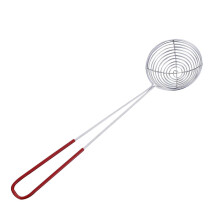 Stainless Steel Skimmer Spoon with Handle for Fast Food Draining Frying Hot Pot Pasta S