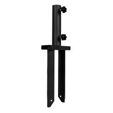 Heavy Duty Steel Ground Spike for Flagpole, Rust Resistant Sharp Tip, Fits 0.51 Inch Outdoor Stake