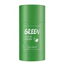 Purifying Clay Mask Green Tea Mask Stick Water Oil Balance Deep Clean Pores Facial Treatment Smooth Soft Skin Hypoallergenic