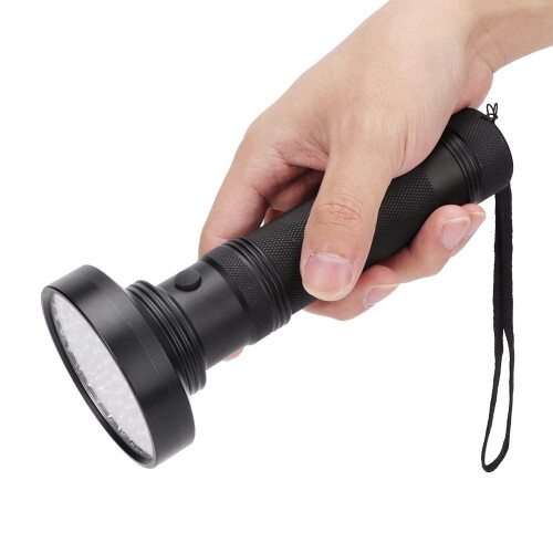 Pet Urine Detection Flashlight For Cosmetic Banknote Verification Blacklight Detector Black