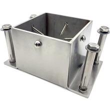 Stainless Steel Post Base Bracket Heavy Duty For Concrete And Wood Decks, Pergolas, Mailboxes, Railing Posts