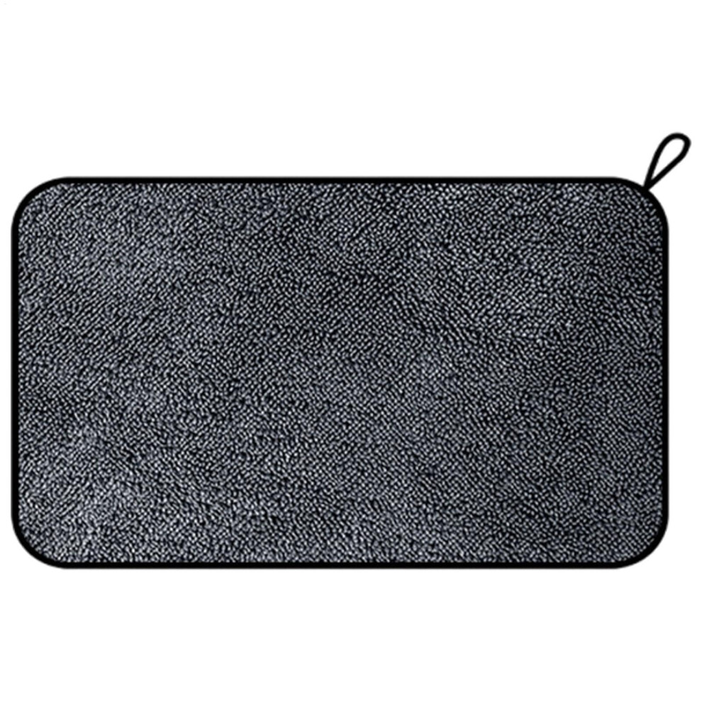 Microfiber Car Cleaning Towel Ultra Absorbent Scratch Lint For Car Wash And Detailing 40X60cm Black/Gray 9199774300087
